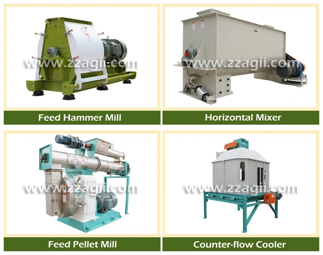 Ring Die Animal Feed Making Machine Poultry Feed Processing Plant