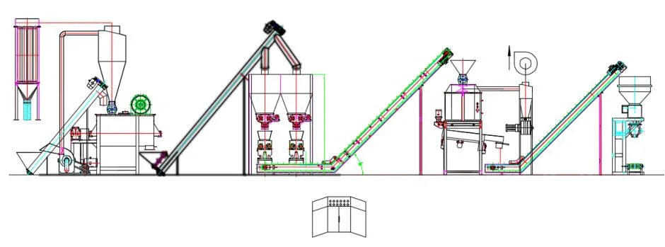 New Design High Quality Animal Feed Production Line Poultry Feed Making Machine Chicken Feed Pelletizer Machine Animal Feed Mill Plant Chicken Feed Production