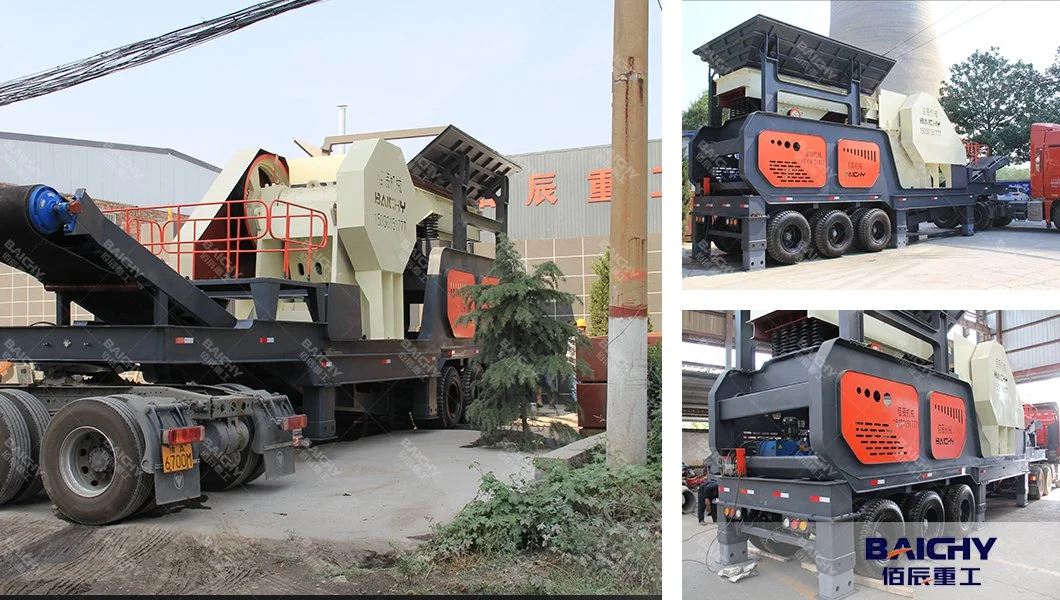 High Capacity 100tph Mobile Stone Crusher Plant Set Crushing Machine Mobile Plant Rock Crusher Equipment Price