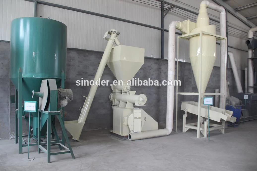 Animal Feed Pellet Machine Floating Fish Feed Extruder Poultry Feed Making Plant