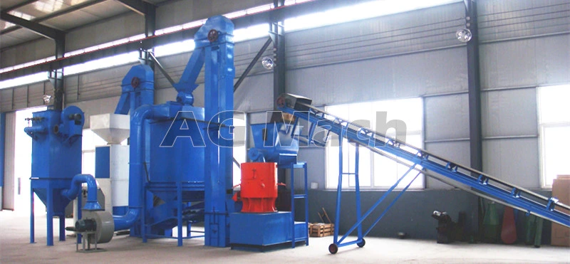 500-1000kg/H Portable Wood Pellet Mill Biomass Wood Pellet Production Line Plant