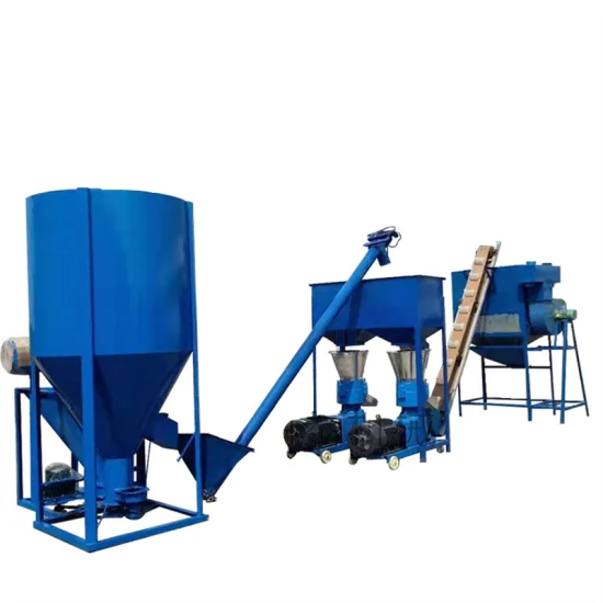 Full Automatic Small Poultry Animal Livestock Feed Pellet Small Mill Processing Plant