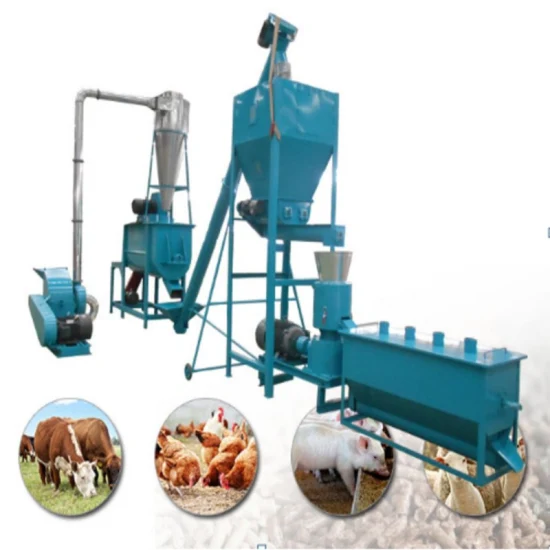 New Design High Quality Animal Feed Production Line Poultry Feed Making Machine Chicken Feed Pelletizer Machine Animal Feed Mill Plant Chicken Feed Production